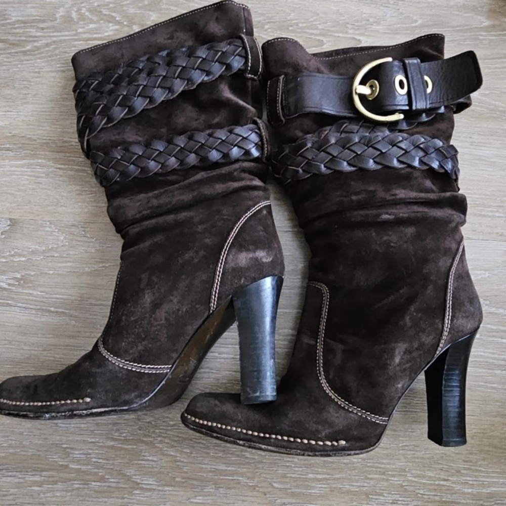 Coach "Randie" Suede Brown Boots.